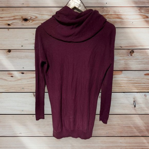 Ruby Moon Long Sweater Maroon Size Small - Picture 2 of 6